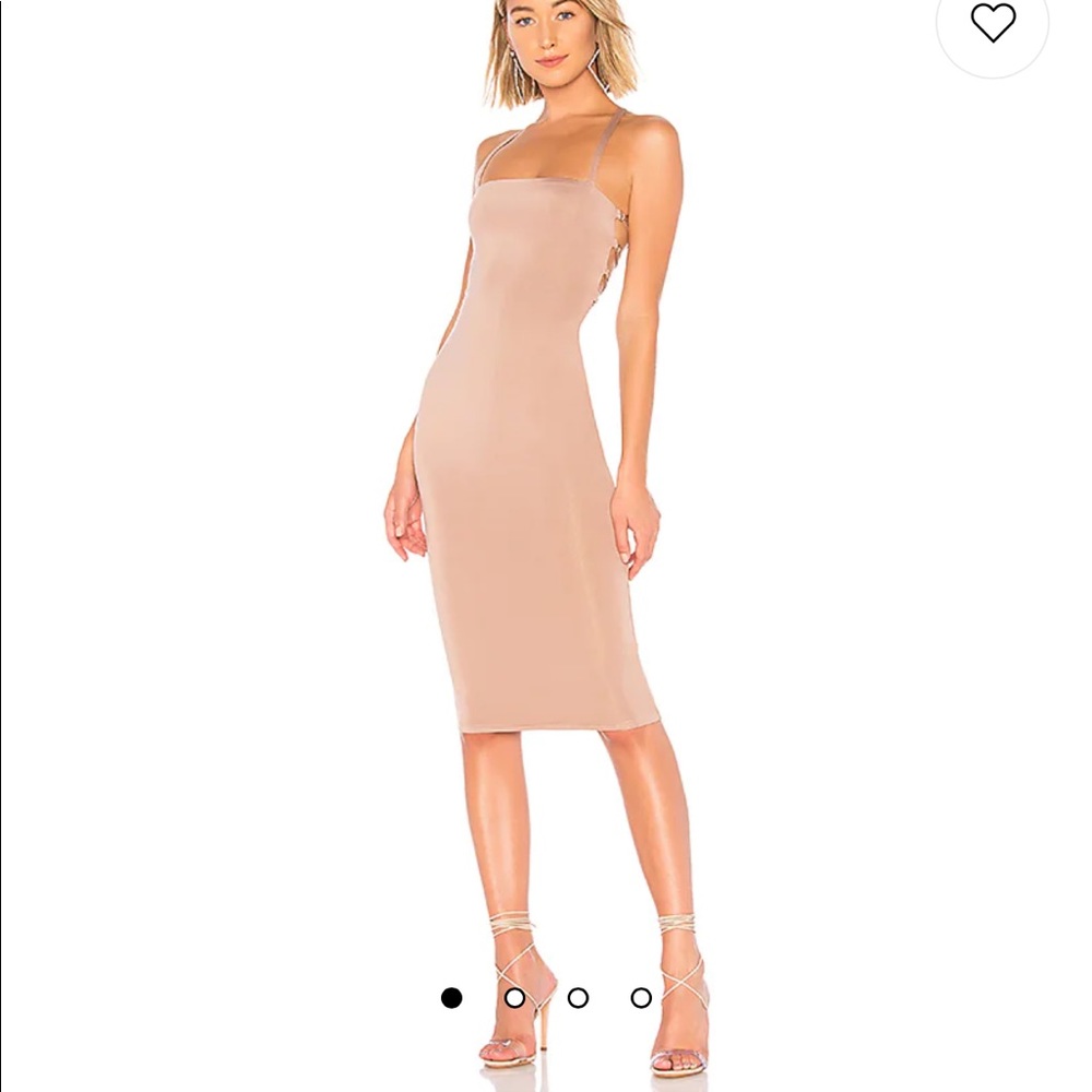 NWT Yvonne Laced Back Midi Dress